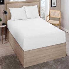 Imagem de Lençol Avulso com Elástico Casal 200 Fios Essencial - Catran