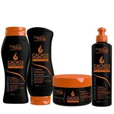 Imagem de Kit Cachos Poderosos Nutriminas 4 Itens Antifrizz Colágeno