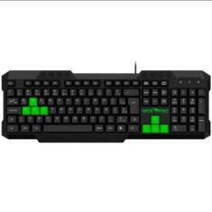 Imagem de Teclado Gamer Viper PRO Standard PYTHON - 407  PRETO/VERDE  Bivolt - V