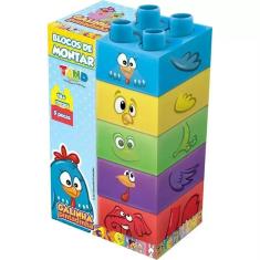 Imagem de Blocos De Montar Galinha Pintadinha Baby Tand 5 Peças