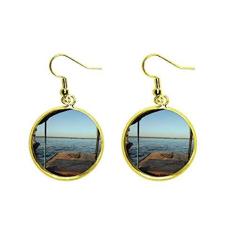 Imagem de Brinco de gota dourada para presente Art Déco, moderno, com orelha, pendente, joia feminina