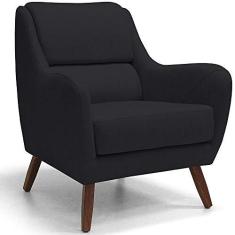 Imagem de Poltrona Decorativa Para Sala de Estar e Recepção Gooby D02 Veludo  B-300 - Lyam Decor