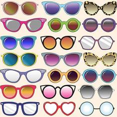 Imagem de Papel de Parede Retro Glasses