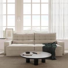 Imagem de Sofá Retrátil e Reclinável 4 Lugares 300cm Embaúba Extra Cabecasa Made