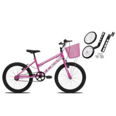 Imagem de Bicicleta Com Rodinha e Cesta Feminina Infantil Aro 20 KOG - Wendy, Pi