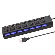 Imagem de Hub Usb 2.0 7 Portas Alta Velocidade Pendrive Mouse Teclado - BELLATOR