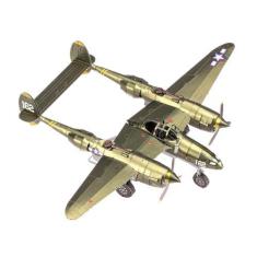 Imagem de Miniatura De Montar De Metal Earth Avião P-38 Lightning Icx1
