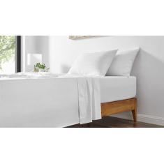 Imagem de Jogo De Cama Algodão 400 Fios, Branco - Luuna