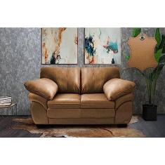 Imagem de Sofá de Couro Legítimo 2 Lugares 1,60m Cama Inbox Monterrey Mel