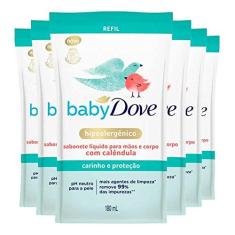 Imagem de Kit Sabonete Líquido Refil Baby Dove Hidratação Sensível 180ml - 6 Unidades