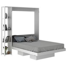Imagem de Cama Retratil De Parede Casal Cm8014 Branco Tecno Mobili