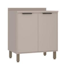 Imagem de Balcão de Cozinha com Tampo 80 cm 2 Portas Stylo Luciane Móveis - Luci