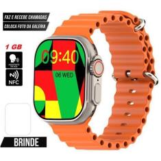 Imagem de Relógio Smartwatch Digital Masculino Feminino Ultra Nfc Series 9 Preto