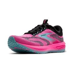 Imagem de Brooks Tênis feminino Revel 7, Knockout Rosa/Preto/Aqua, 35