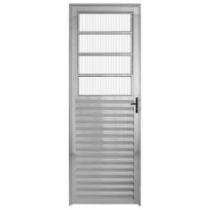 Imagem de Porta de Alumínio Brilhante Basculante Hale Esquadrias - Lado Esquerdo