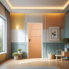 Imagem de Porta de Madeira Bondoor 210x70cm Friso 09 Jb Portas Angelim