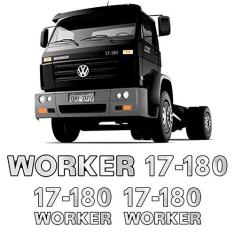Imagem de Emblemas 17-180 Worker Adesivo Volkswagen Caminhão Cromado