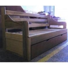 Imagem de Sofá Cama Tricama Madeira Maciça 1,90L x 65P X 80A