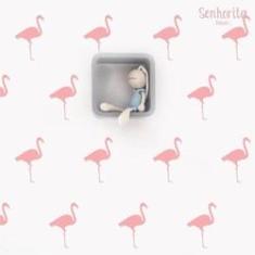 Imagem de Adesivos Decorativos Flamingos Quarto Sala Berçario Bebê