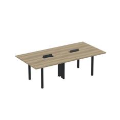 Imagem de Mesa Reunião 240cm X 140cm Mrcpb2414 Noce Naturalle/Preto