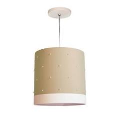 Imagem de Lustre Pendente Infantil Pérolas - 25X25 Cáqui