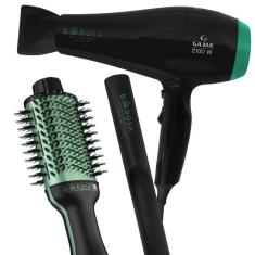 Imagem de Kit Prancha Secador e Escova de Cabelo Babosa 127v