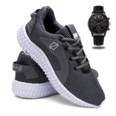 Imagem de Tênis De Academia Masculino Ultra Leve E Macio + Relógio - Lorenzzo Lo