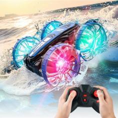 Imagem de Carro De Controle Remoto Bezgar Amphibious 4Wd Com Luzes Led