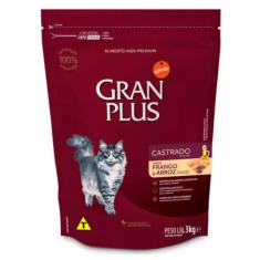 Imagem de Ração GranPlus para Gatos Adultos Castrados Frango e Arroz - 3KG