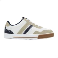 Imagem de Tênis Infantil Molekinho Casual In Branco Com Detalhes Marinho