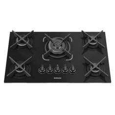 Imagem de Cooktop Itacook Itatiaia 5 Bocas Preto 127/220v Cooktop Itacook Itatiaia Tripla Chama 5 Bocas Preto 127/220v
