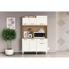 Imagem de Cozinha Compacta 6 Portas 1 Gaveta Berlim Atacama Off White - Aramóvei