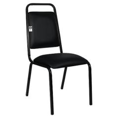 Imagem de Cadeira Empilhável para Hotelaria Linha Hotel Fremon Preto