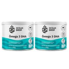 Imagem de 2x Ômega 3 Dha 460mg 100% Vegetal Ocean Drop 120 Cápsulas, Sem Sabor