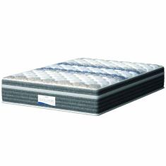 Imagem de Colchão Casal Molas Ensacadas Com Pillow Evolution 138x188x32cm Cinza/Branco Probel