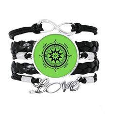 Imagem de OFFbb-USA Pulseira de couro torcido com corda de tricô para presente