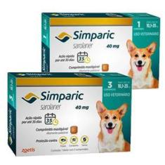 Imagem de Simparic Antipulgas Caes 10,1 A 20 Kg C/4 Comprimidos