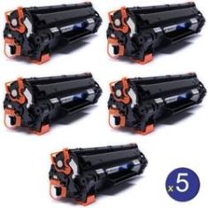 Imagem de Kit 5 Toner Compatível Ce285a cb435a cb436a P1102w M1132 M121