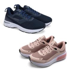 Imagem de Kit Tênis Fitness + Tênis Flatform Conforto Caminhada-Masculino