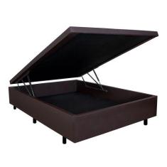 Imagem de Base Box Baú Marrom 138x188x34 cm  - Cama inHouse