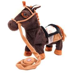 Imagem de Cavalinho De Pelucia Poney Anda Com Som Brinquedo Musical Caa Toys, Ma