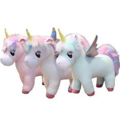 Imagem de Pelúcia infantil de unicornio com 40cm sortido - Castela - CASTELA BRA