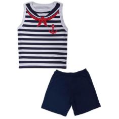 Imagem de Conjunto Infantil Temático Fantasia Marinheiro Regata e Short