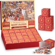 Imagem de Quebra-cabeças de Natal do Calendário do Advento 2024 com 1008 peças