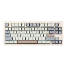 Imagem de Teclado sem fio para jogos EPOMAKER Galaxy70 Alumínio Branco