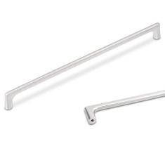 Imagem de POVEFONK Pacote com 6 puxadores de armário de cozinha de níquel acetinado escovado 254 mm puxadores de gaveta puxadores de gaveta puxadores de gaveta ferragens de armário de cozinha puxadores de