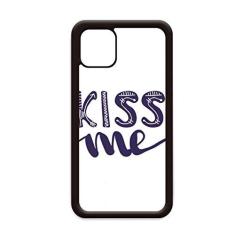 Imagem de Capa Kiss Me com citação fofa para iPhone 12 Pro Max para Apple Mini Mobile Case