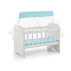 Imagem de Berço Para Boneca Ninar Com Enxoval Azul - Sonno Baby