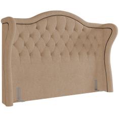 Imagem de Cabeceira Cama Box Casal 160 cm P05 Lisboa Bouclê Mostarda - Lyam Decor