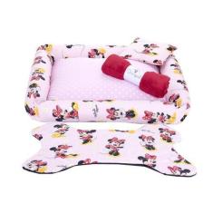 Imagem de Kit Cama Pet Cachorro Ou Gato Minnie Tam: G 04 Pecas - Deccoralle